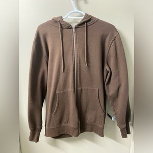 Brown Oversized Zip-Up Women’s Small/Medium (Streetwear Society)